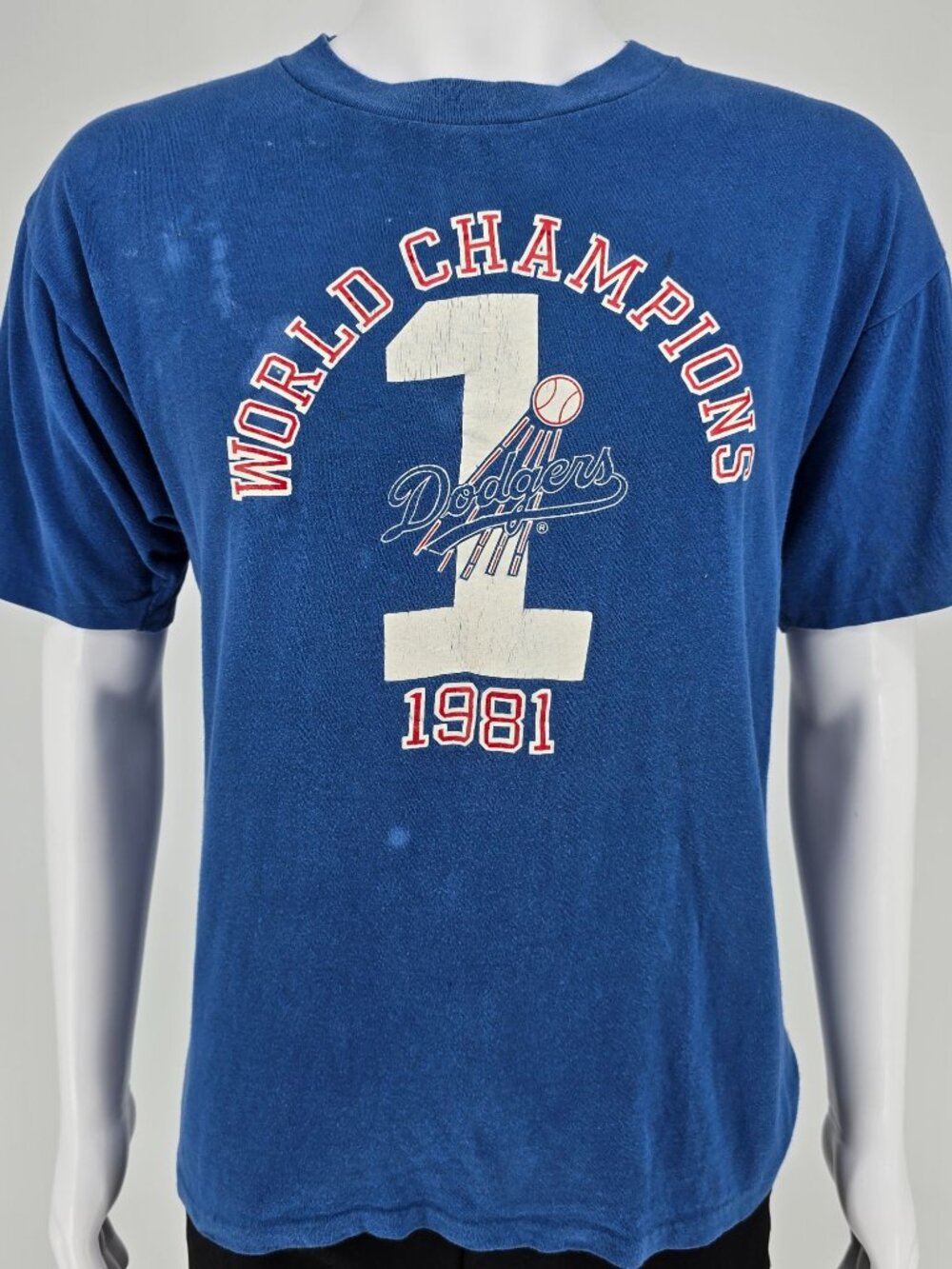 Vintage 1981 Artex MLB Los Angeles Dodgers World Series Champions T-Shirt (L)